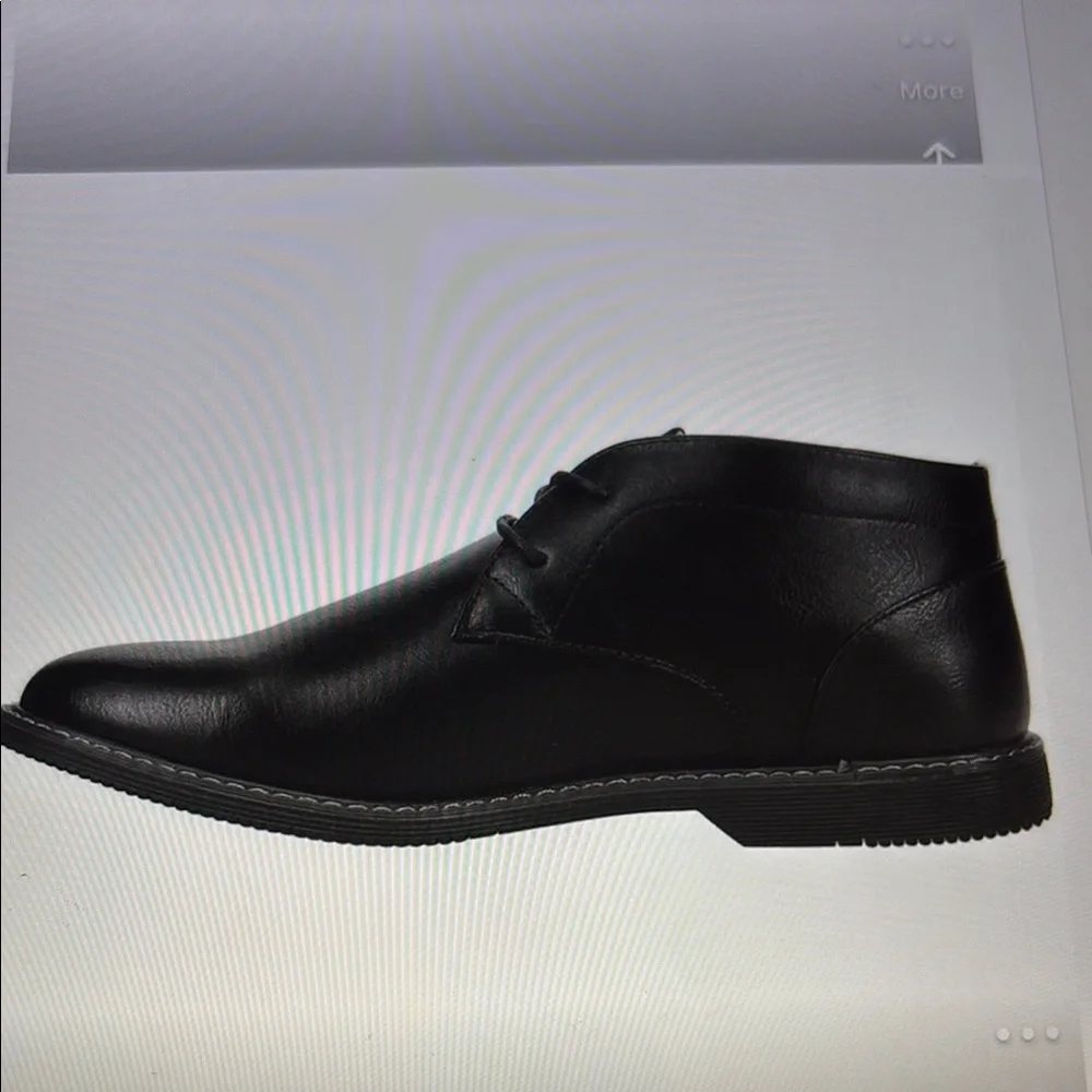 London Fog Men's Sleek Black Chukka Boots
